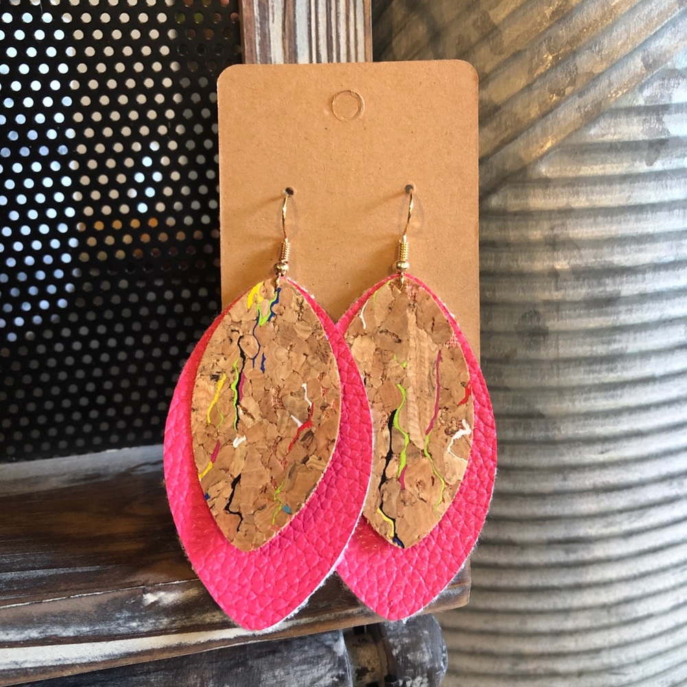 Leather earrings